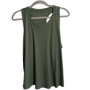 Danskin Racerback loose fit Sustainable Rib Green Tank Top SZ Medium